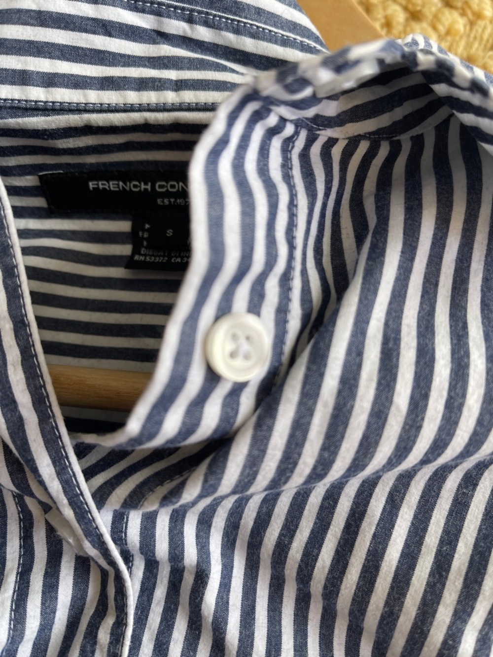 French Connection cropped striped button-down shirt - Picture 10 of 10